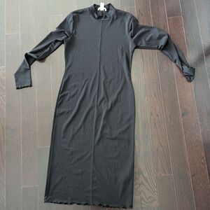 4 FOR $100  -  Elegant Black Long Sleeve Dress